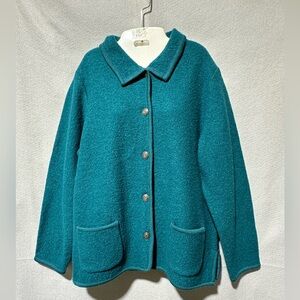 Appleseed’s 100% Wool button detail jacket size Large New with tags